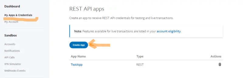 create new app create new app