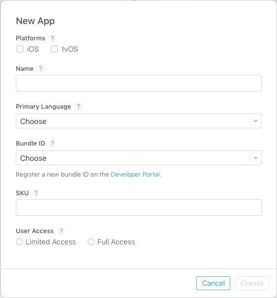 Create appstore listing Create appstore listing