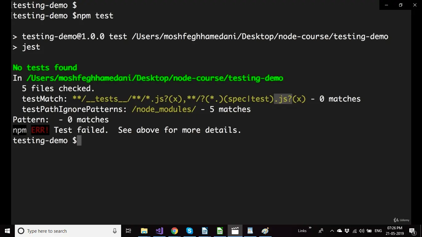 run our test run our test