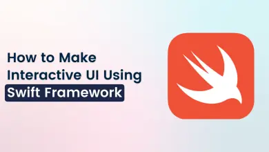 make interactive UI using swift framework